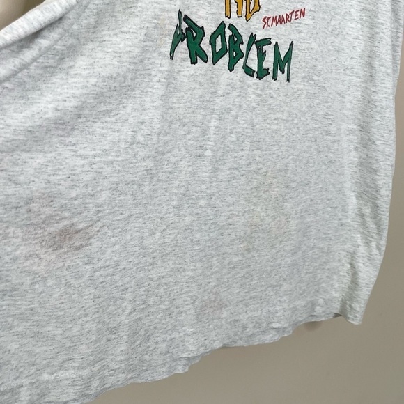 Vintage Hey Mon No Problem St. Marten T Shirt - Picture 5 of 5